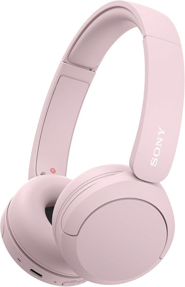 SONY Auriculares de Diadema inalámbricos Bluetooth WH-CH520, Sonido, diseño Ligero, 50 h de batería, Carga rápida, Ecualizador, Llamadas nítidas, iOS y Android - Rosa
